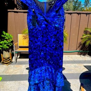 Brand New Tadashi floral floor length dress